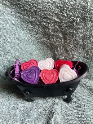 Valentines Day Soap Mini Heart Soaps - Hearts, Mini Hearts, Heart, Heart Sayings, Bridal Shower, Wedding Favor, Kids Soaps, Mini Soaps - image1